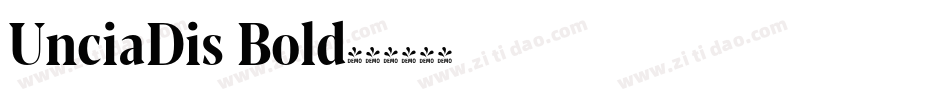UnciaDis Bold字体转换